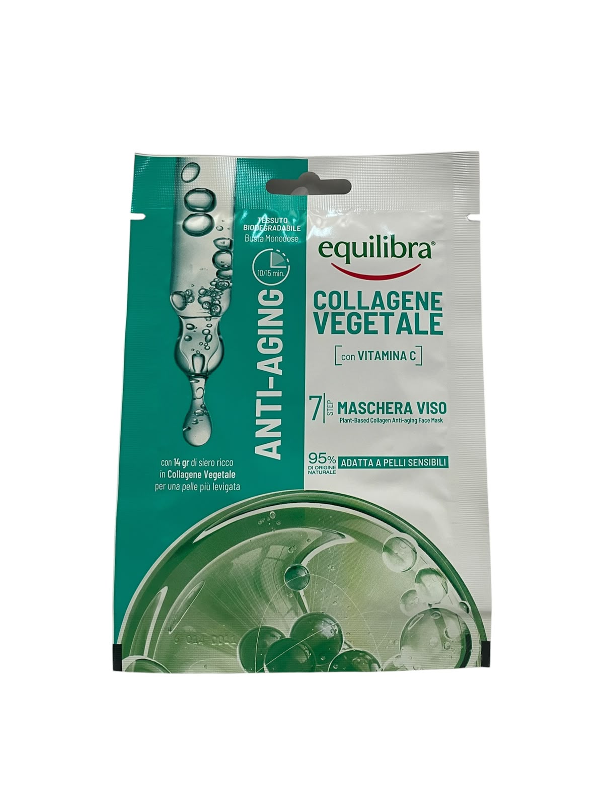 Equilibria maschera viso monodose 1pz collagene vegetale