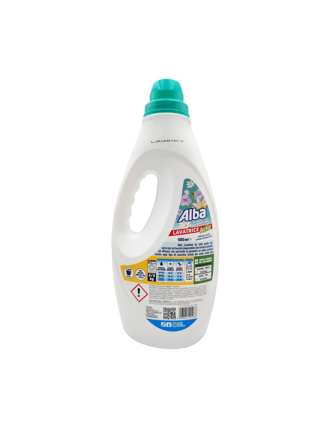 Alba Lavatrice Vaniglia&Fiori Bach 33 Lavaggi 1850ml