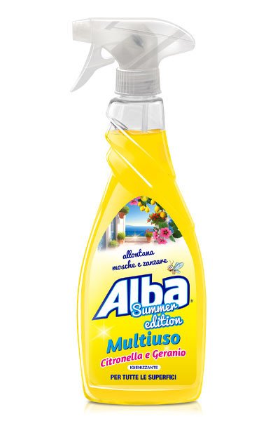 Alba Sgrassatore Multiuso Igienizzante Spray 750ml Citronella&Geranio