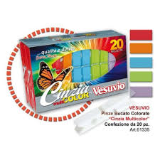 Vesuvio Mollette Plastica Cinzia x20pz Robuste Multicolor