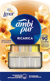 Ambipur 3Evolution Elettrico Ricarica Oro & Fiori di Vaniglia