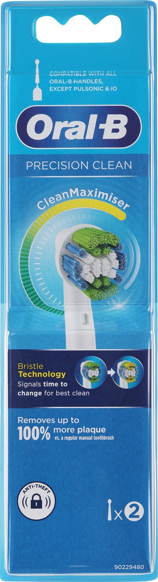 Oral B Ricambi Elettrici x2 Testine Precision Clean