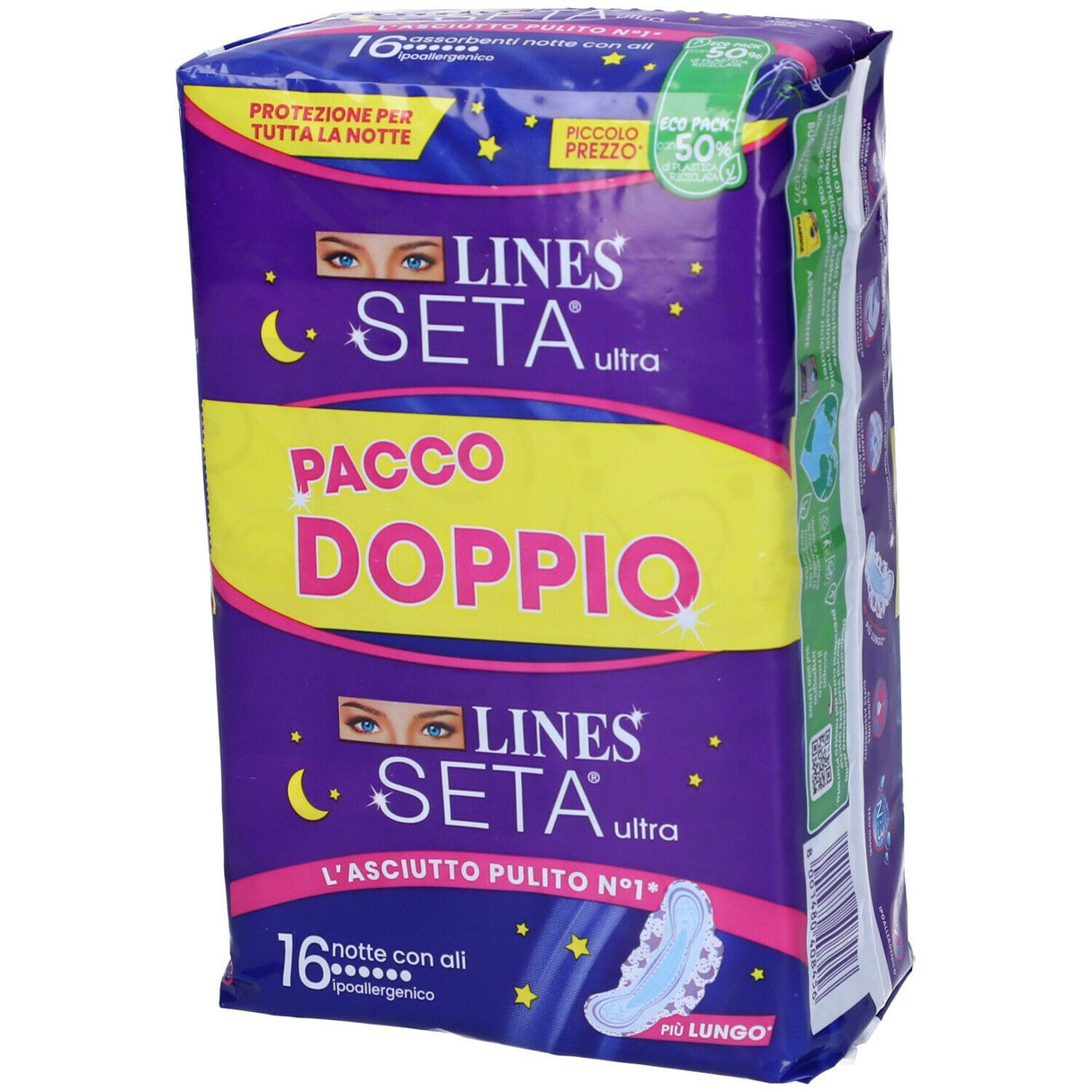Lines Seta Ultra Pacco Doppio Notte
