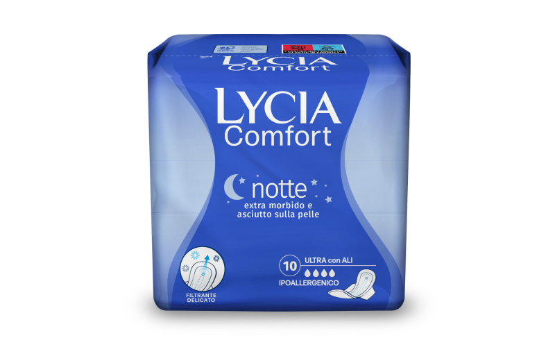 Lycia Assorbenti Ultra Notte Con Ali x10pz