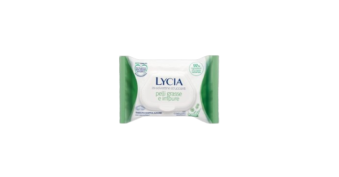 Lycia Salviettine Struccanti x20 Pelli Grasse