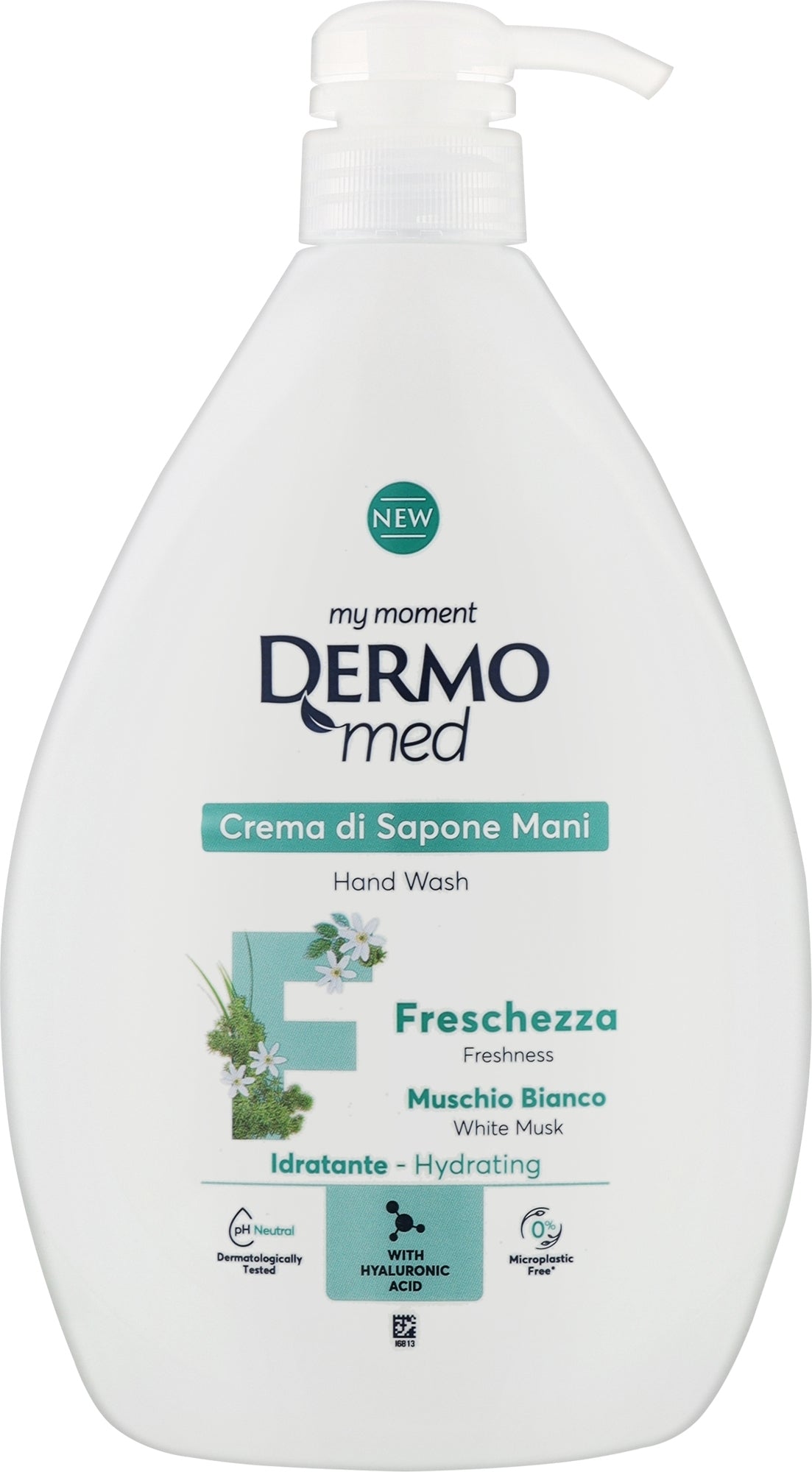 Dermomed Sapone Liquido 1Lt Con Erogatore Muschio Bianco