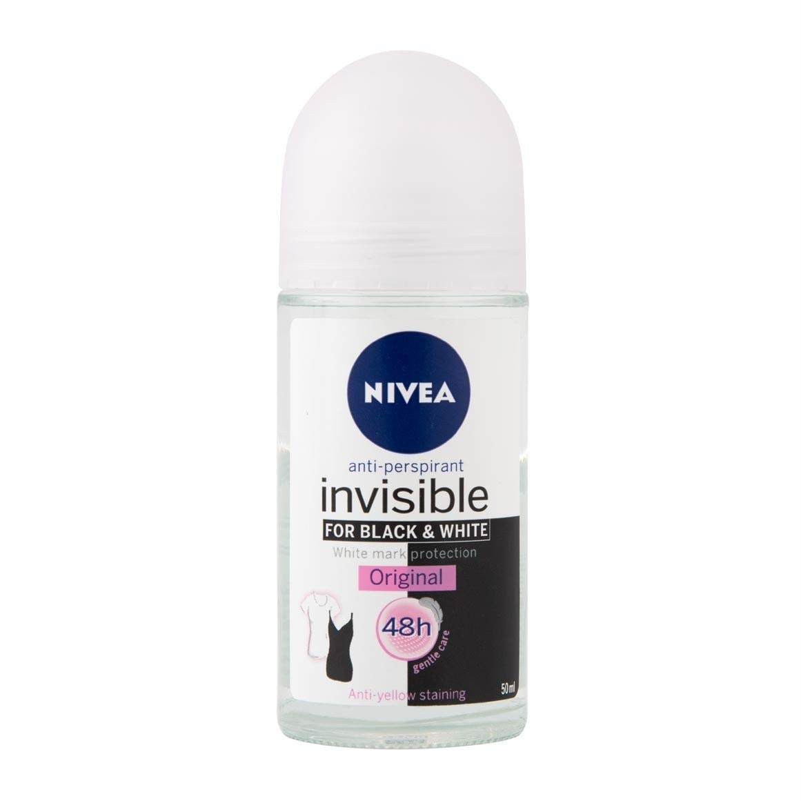 Nivea Deodorante Roll-on  Invisible For Black & White