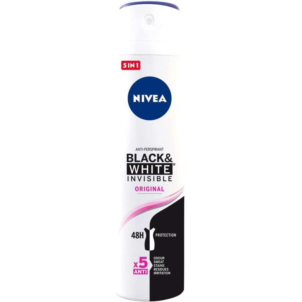Nivea Deodorante Spray Black & White donna 200ml
