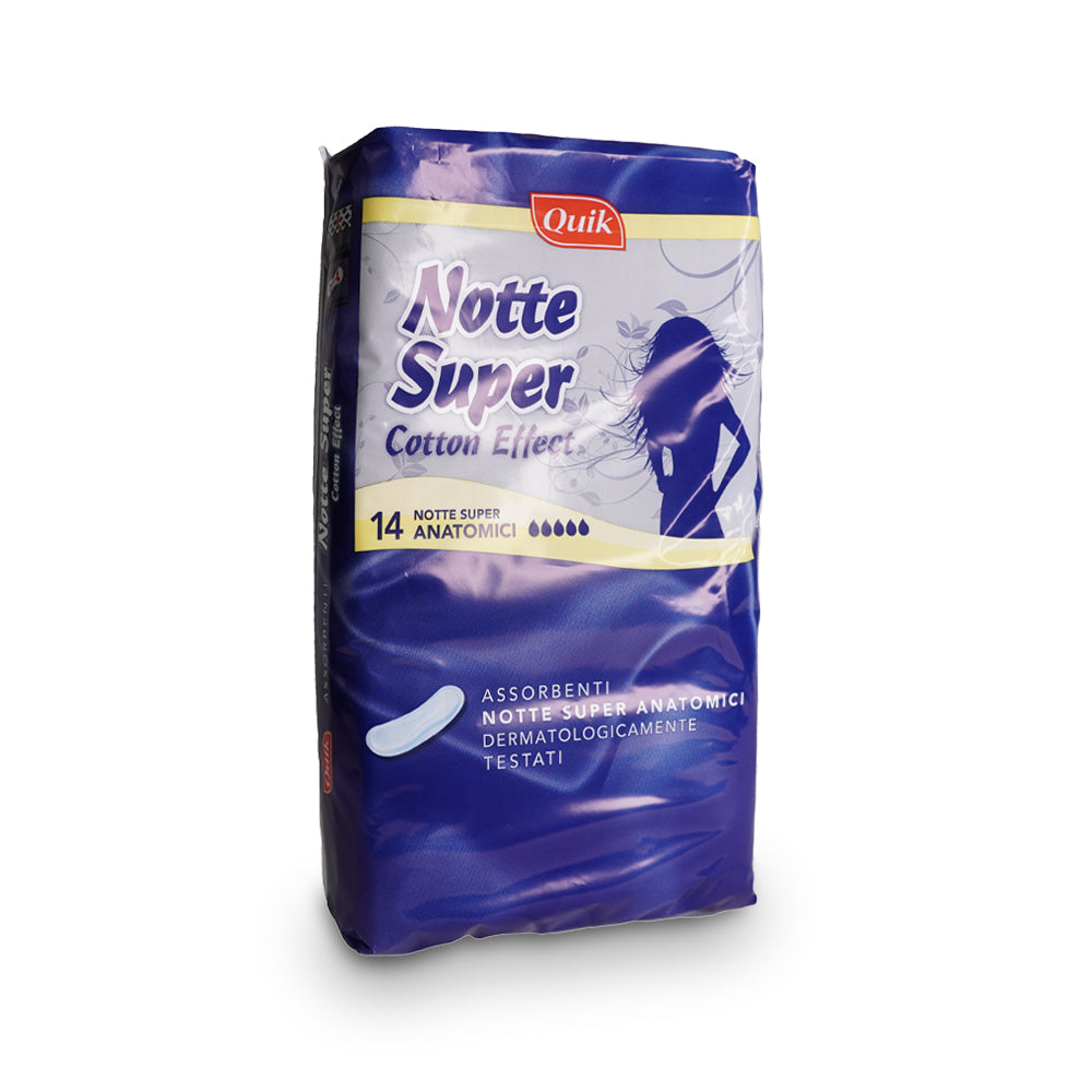 Quik Assorbenti Notte Super Anatomico x14