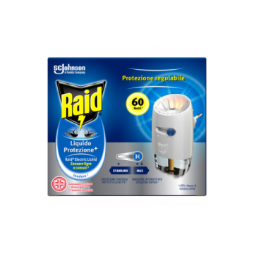 Raid Insetticida Liquido Base+Ricarica 60 Notti Classica