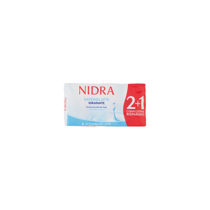 Nidra Saponette 3Pz 90gr Latte