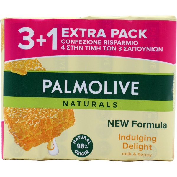 Palmolive Saponette 90gr 4Pz Latte & Miele
