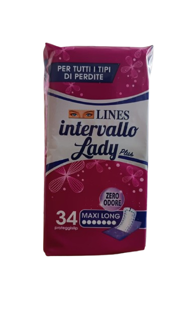 Lines Intervallo Lady Plus Maxi Long x34 Ripiegato