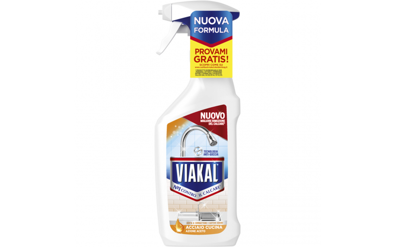 Viakal Spray Acciaio Cucina 470ml